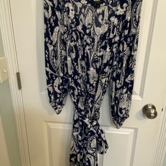 Talbots long size dress with belt - Picture 1 of 3